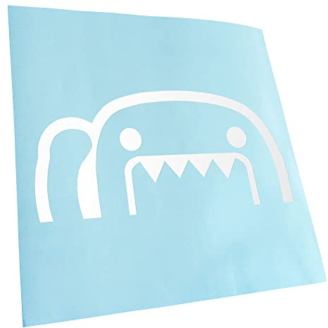 - Autoaufkleber - Halber Domo Kun Aufkleber für Auto, Laptop, Fahrrad, LKW, Motorrad mehrfarbig JDM Decal Racing