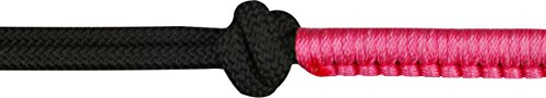 Knotenhalfter Ethologische „Fun colour“ Kordelhalfter + Strick WB schwarz/fuchsia