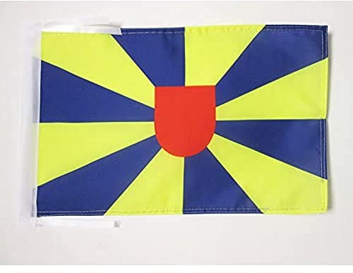 AZ FLAG Flagge Provinz Westflandern 45x30 cm Polyester 100D Kordeln