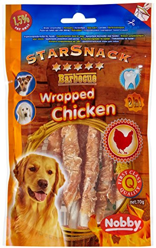 Nobby StarSnack Barbecue WRAPPED CHICKEN 70 g, 2er Pack (2 x 70 g)