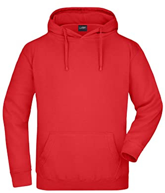 James & Nicholson Kapuzensweatshirt - Hochwertiger Freizeit-Sweat mit Kapuze und Kängurutasche