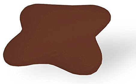 Dukal | Ersatzbezug für Ombracio/All Around Schlafkissen von Tempur | aus hochwertigem DOPPEL-Jersey | 100% Baumwolle | Farbe: braun