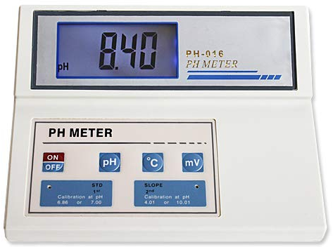 Tischgerät PH Temperatur Meter Messgerät Messer Labor Forschung Schule Praxis P27