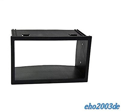 2 DIN Radioeinbauset Blende Radioanschlusskabel Antennenadapter Komplettset für VW Fox Lupo alle schwarz