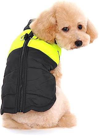 Ectkuee Winter Warm Pet Hund Kleidung klein wasserdichte Hundemantel Jacke Winter Gesteppt Gepolstert Puffer Pet Kleidung…
