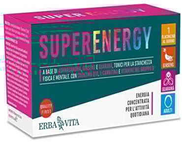 Erba Vita Integratore Alimentare Super Energy - 10 Flaconi x 12 ml