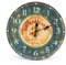 LOHAS Home 12 Zoll/30CM Holz Wanduhr/Küchenuhr im Landhausstil Stille Nicht-tickende für die Küche,Home Office, Wohnzimmer und Schlafzimmer (Tiefes Ozeanblau)