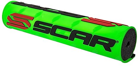 SCAR Lenkerpolster Lenker mit Mittelstrebe moto cross quad dirt bike Enduro - Grün fluo
