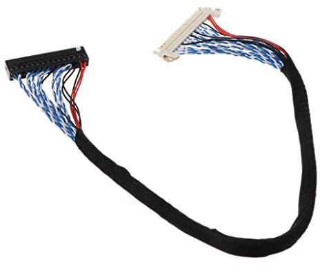 ZOUCY Haken LVDS-Kabel D8 FIX-30P-D8 FIX 30 Doppelstifte 2ch 8bit 1.0mm Rastermaß 250mm 500mm 17-21 Zoll LCD-Anzeigefeld-Bildschirm-Controller