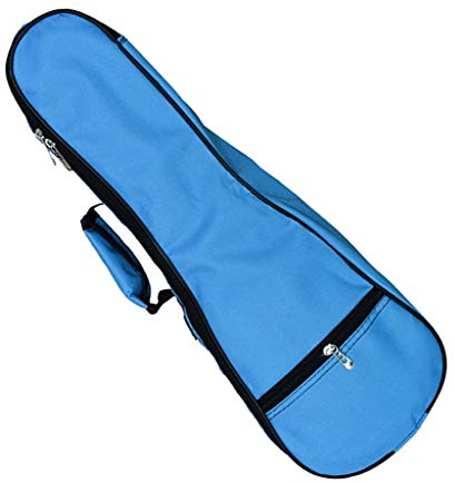 Hochwertige Ukulele-Tasche, 5 mm, mit Schwammfüllung, verstellbarer Schultergurt, 1 Stück 26in blau