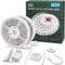 RGH LED Strip mit Bewegungsmelder, 10M Weiß Led Steifen Selbstklebend mit 3 Timing aus Für Schrank,Schlafzimmer,Küche,Treppe, 6000K