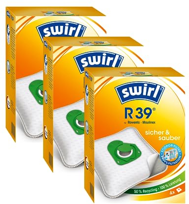 12 Staubsaugerbeutel Swirl R 39 R39 geeignet für Swirl R 39, R39