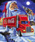 ABEUTY Kit de peinture diamant 5D à faire soi-même - Motif Père Noël, boissons, camion et lune - Kit d'art diamant en cristal (camion)