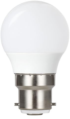 Integral ILGOLFB22DC057 4.9w LED Golf Ball Bulb, 2700K, Frosted, dimmable, B22, 470lm =40w