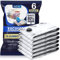 Vakuumbeutel für Kleidung 6 Stück 100x80cm Vacuum Bags for Clothing Wiederverwendbar Vakuum Beutel Vakuumierbeutel Kleidung Heeignet für Alle Handelsüblichen Staubsauger