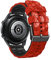 Feysentoe 22 mm universell Armband Kompatibel für HUAWEI Watch GT/GT2 46mm für Samsung Galaxy Watch3 45mm Estrazarmband(rot schwarz)