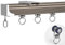 Gardienenschienenset, Aluminium-vorhangschienen, Deckenschiene, Für Raumteiler, Bad, Schwerlast (Größe: 1-5m) (Color : B Ceiling Mounted, Size : 3m/9.8ft)