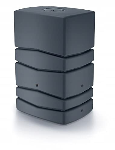 Garden Large Rectangular Plastic Water Butt Set Inc Connection kit 350 450 650 litres (450 Litres, Anthracite)