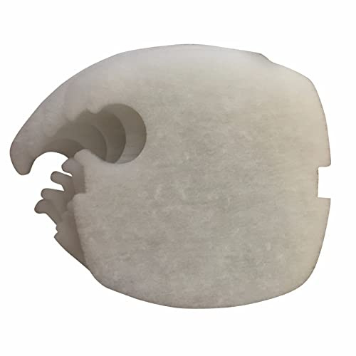 Finest-Filters 5 x Compatible SunSun HW-304 / 404B External Filter Media White Poly Filter Wool Pads for Aquarium Fish Tank Filtration