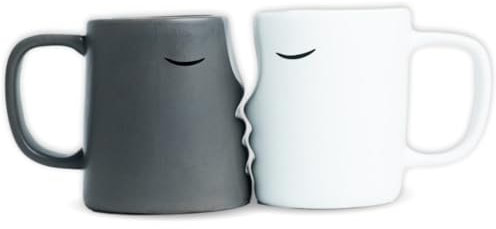 Occasionals Kissing Couple Mug Set, Wedding Gifts for Couples 2024, Engagement Gifts, Valentines Day, Cute Matching Couple Coffee Cups Bride and Groom Husband and Wife, His and Hers, Mr and Mrs Gifts