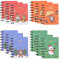YouYuer 12 Stück Mini Weihnachten Notizbücher für Mädchen,Weihnachten Klein Spiraltasche Notizbuch Spirale Winzige Notizbücher Lehrer Klassenzimmer Belohnung Versorgung für Jungen Mädchen