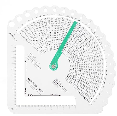 Hochwertiges Stricklineal, Multifunktionales Strickmessgerät-Messwerkzeug mit Präzisem Maschenrechner und Zählrahmen-Lineal für Perfekte Strickergebnisse