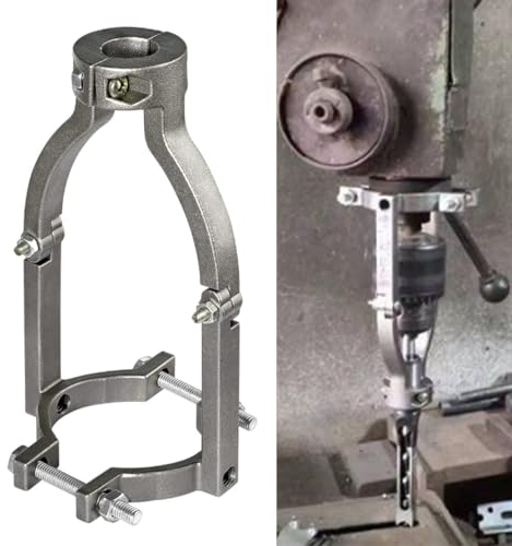 Vierkantbohrer Adapter Edelstahl, Vierkantloch-Bohreradapter für Tischbohrmaschine Oder Handbohrmaschine Vierkantlochbohrer Adapter Spanndurchmesser 38-55MM, mit Fester Halterung Adapterzubehör