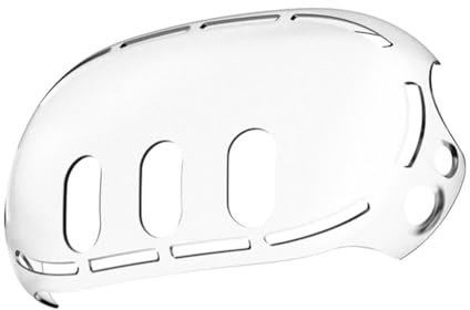 SPEPROECO Silicone Front Protective Cover for Meta Quest 3 VR Transparent Headset Anti-Scratch Anti-Shock Front Protective Shell for Meta Quest 3 VR Accessories