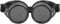 MOUMOUTEN Steampunk Goggles, ABS Vintage Glasses with Adjustable Elastic Belt, Double Layer Dismountable Lenses Sunglasses for Party Prop Decor(Black)