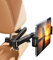 nediea Tablet Holder Car, Headrests Tablet Stand with Foldable Extension Arm, 360° Rotation Back Seat Tablet Holders for Children, Car Tablet Holder for iPad, Compatible with 4.7-12.9 Inch