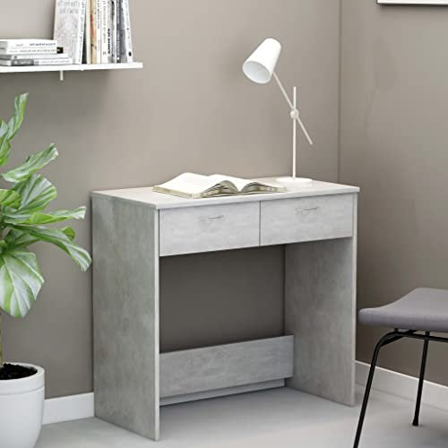 Générique Bureau Gris béton 80x40x75 cm Bois d’ingénierie,Bureaux-801359