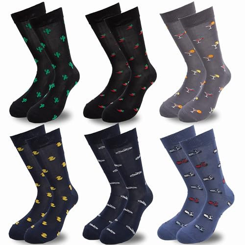 Calze uomo cotone corte 6 PAIA Calzini corti leggeri filo di Scozia pois righe fantasia MADE IN ITALY