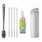 Straw Cleaner Brush for Owala FreeSip 24oz/32oz/40oz, Silicone Long Handle Bottle Brush for Owala Water Bottle,Plus 3 in 1 Cup Lid Cleaning Brush