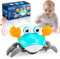 Hapikids Crawling Crab Toy, Baby Toys 6 to 12 Months Gifts for 1 Year Olds Girls Boys Baby Sensory Toys for 1 2 3 Year Olds Boy 1st Birthday Gifts for Girls Boys (Green)