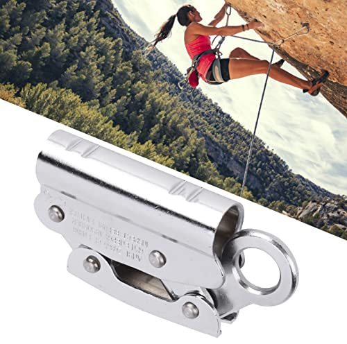 Seilbremse Kletterausrüstung, 6KN Selbstsichernder Seilgreifer Anti-Fall Seilrolle Sicherung für Dacharbeiten, für Fixseilgreifer Abseilring-Kletterausrüstung Klettern Bergsteigen