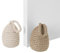 Tope de Puerta Original Decorativo de Cuerda Trenzado Marrón y natural Arena de 14x14x20 cm (2 unidades) Sujeta Puertas Suelo Tope para Ventanas y Puertas