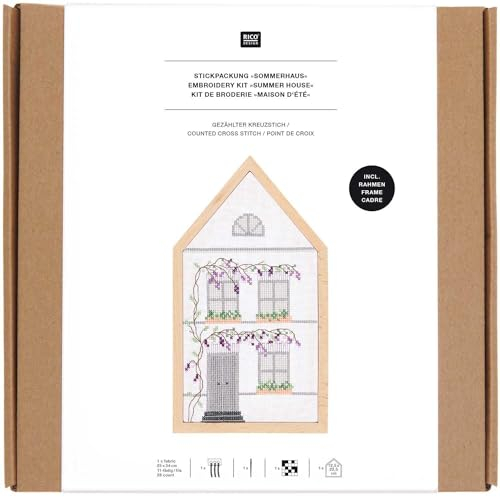 Stickpackung Gezählter Kreuzstich, Sommerhaus, medium