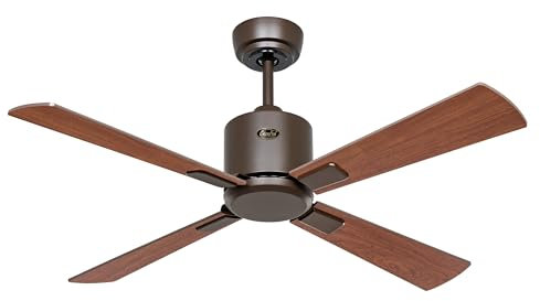 CasaFan Deckenventilator, WLAN, ECO Neo III, 103 cm, 949111W, Motor Bronze/wendbare Flügel, Walnuss und Kirsche