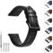 TODYSTRAP Uhrenarmband 22mm Leder, Uhrenarmbänder für Herren aus Schwarz Lychee-Leder, Ersatz, Weiche, Smartwatch Armband, 20mm 22mm