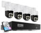 ZOSI 4K Überwachungskamera Set Aussen, 8MP PoE IP Kamera mit 8CH 2TB HDD NVR, 355°/140° Schwenkbar, KI Personen-/Fahrzeugerkennung, Auto-Tracking