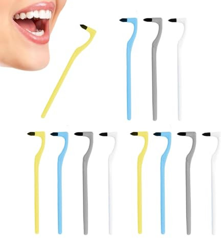 12 Piezas Quita Sarro Dental, Removedor de Sarro Dental Portátil, Eliminación de Sarro Dientes Manual, Eliminador de Sarro Dental Borrador de Manchas Dentales para Té, Café, Tabaco Manchas
