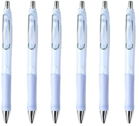 TopHomer Druckbleistifte-Set, blau, automatischer Klick-Bleistift mit 6 Nachfüllminen 0,5 mm Minen und Radiergummi zum Zeichnen, Schreiben, Skizzieren, Quiz, Prüfung, 6-teilig