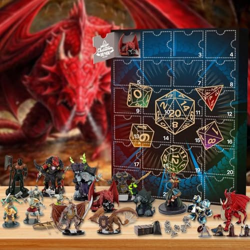 2024, Weihnachten Countdown Kalender mit Figuren Set Ornamente Spielzeug, Weihnachten 24 Tage 2024