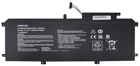 C31N1411 Batterie de rechange pour ordinateur portable ASUS ZenBook U305 Series