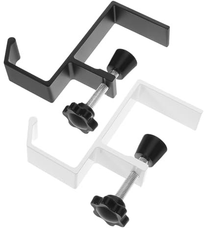Cabilock 1set Table Hook Wallet Clothes Hangers Clothes Rack Backpack Purse Desk Hanging Hooks Office Desk Hook Backpack Storage Hook Desk Clamp Stocking Hooks Deck Bag Hook Aluminum 2pcs
