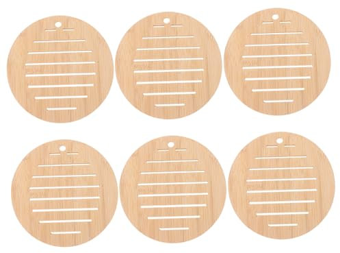 Cabilock 6stücke Tischset Für Haushalt Küche Schüsselmatte Isoliertes Topfset Verbrühungsschutz Geschirrkissen Esstisch-geschirrmatte Anti-Skid Wärmedämmung