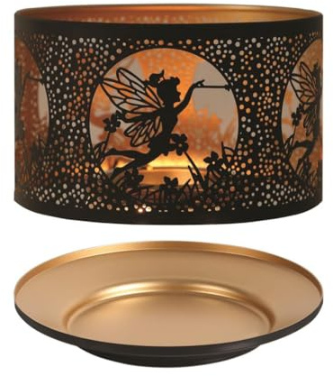 Aroma Silhouette Black & Gold Fairy Shade & Tray