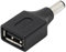 Qsvbeeqj USB A hembra a conector macho de 2,5 x 0,7 mm, 3,5 x 1,35 mm, 4,0 x 1,7 mm, 5,5 x 2,5 mm, adaptador de carga USB a enchufe de alimentación