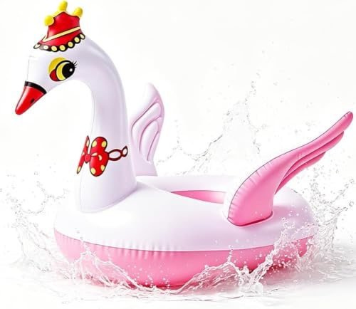 Aufblasbarer Schwimmring, PVC Ring Wasserspielring, Pool Tiere Aufblasbar Spielzeug Schwimmringe Große Tierringe