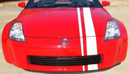 INDIGOS UG - Viperstreifen - Motiv 2-3900 x 150 orange - Tuning - Carstyling - Viper - Racingstreifen